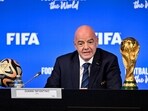 FIFA president Gianni Infantino during a meeting