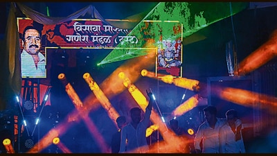 During the immersion procession, the decibel levels in different locations in city were far move than prescribed limit, even touching 100 db in some parts. (HT PHOTO) During the immersion procession, the decibel levels in different locations in city were far move than prescribed limit, even touching 100 db in some parts. (HT PHOTO)