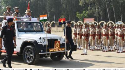 During the passing out parade ceremony of probationary sub-inspectors at the Haryana Police Academy, Madhuban, Haryana CM Manohar Lal Khattar has announced a hike in the allowances for the cops and special benefits for the officials of the rank of assistant sub-inspectors, sub-inspectors and inspectors. (HT Photo) During the passing out parade ceremony of probationary sub-inspectors at the Haryana Police Academy, Madhuban, Haryana CM Manohar Lal Khattar has announced a hike in the allowances for the cops and special benefits for the officials of the rank of assistant sub-inspectors, sub-inspectors and inspectors. (HT Photo)