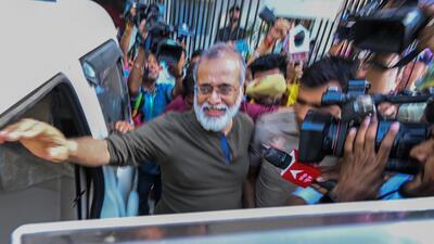 Founder and editor-in-chief of NewsClick, Prabir Purkayastha, was detained by the Delhi Police’s Special Cell on Tuesday. (Photo by Raj K Raj/ Hindustan Times) Founder and editor-in-chief of NewsClick, Prabir Purkayastha, was detained by the Delhi Police’s Special Cell on Tuesday. (Photo by Raj K Raj/ Hindustan Times)
