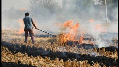 In the first case in the state, the police on Wednesday booked a farmer of Rana village in Fazilka district for burning paddy stubble and violating the orders of the district administration.