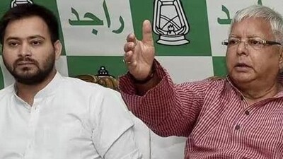 RJD supremo Lalu Prasad Yadav (right) and Bihar deputy CM Tejashwi Yadav (left). (File Photo) RJD supremo Lalu Prasad Yadav (right) and Bihar deputy CM Tejashwi Yadav (left). (File Photo)