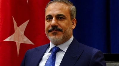 Turkey Blast: Turkish Foreign Minister Hakan Fidan looks on. (Reuters)