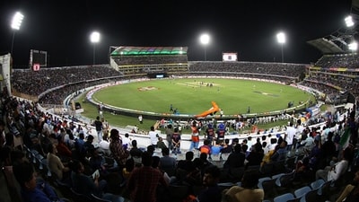 The Rajiv Gandhi international stadium is ready for the World Cup. (Getty) The Rajiv Gandhi international stadium is ready for the World Cup. (Getty)