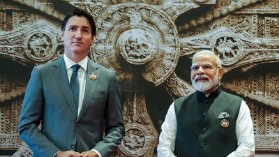 Canadian Prime Minister Justin Trudeau with Indian Prime Minister Narendra Modi at G-20 summit. Canadian Prime Minister Justin Trudeau with Indian Prime Minister Narendra Modi at G-20 summit.
