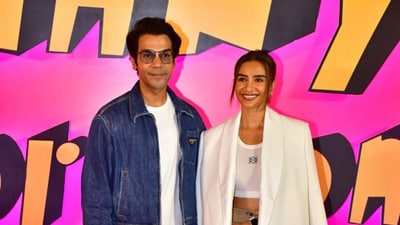 Among the celebrities that turned up in their stylish best for the screening was Rajkummar Rao. The actor watched the film with actor-wife Patralekhaa. They both wore jackets with their white tops and completed their casual looks with white shoes. Among the celebrities that turned up in their stylish best for the screening was Rajkummar Rao. The actor watched the film with actor-wife Patralekhaa. They both wore jackets with their white tops and completed their casual looks with white shoes. 