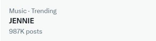 BLACKPINK's Jennie has been trending on X (formerly Twitter). BLACKPINK's Jennie has been trending on X (formerly Twitter).