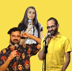 (L to R) Nishant Suri, Harpriya Bains and Raghav Mandava will tickle your funny bone tonight! (L to R) Nishant Suri, Harpriya Bains and Raghav Mandava will tickle your funny bone tonight!