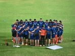 Netherlands' players attend a practice session on the eve of their 2023 ICC men's cricket World Cup one-day international (ODI) match against Pakistan Netherlands' players attend a practice session on the eve of their 2023 ICC men's cricket World Cup one-day international (ODI) match against Pakistan