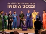 (L to R) Bangladesh's captain Shakib Al Hasan with his counterparts South Africa's Temba Bavuma, New Zealand's Kane Williamson, India's Rohit Sharma, Pakistan's Babar Azam, England's Jos Buttler, Australia's Pat Cummins, Afghanistan's Hashmatullah Shahidi and Netherlands' Scott Edwards pose for photograph. (L to R) Bangladesh's captain Shakib Al Hasan with his counterparts South Africa's Temba Bavuma, New Zealand's Kane Williamson, India's Rohit Sharma, Pakistan's Babar Azam, England's Jos Buttler, Australia's Pat Cummins, Afghanistan's Hashmatullah Shahidi and Netherlands' Scott Edwards pose for photograph.