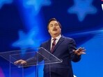 Mike Lindell, chief executive officer of My Pillow Inc., speaks at the Turning Point Action conference in West Palm Beach, Florida, US, He faces attorney exodus over outstanding 'million-dollar' bills photographer: Eva Marie Uzcategui/Bloomberg Mike Lindell, chief executive officer of My Pillow Inc., speaks at the Turning Point Action conference in West Palm Beach, Florida, US, He faces attorney exodus over outstanding 'million-dollar' bills photographer: Eva Marie Uzcategui/Bloomberg