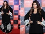 Aishwarya Rai mesmerizes fans in exquisite black ensemble at L'Oreal event. Aishwarya Rai mesmerizes fans in exquisite black ensemble at L'Oreal event.