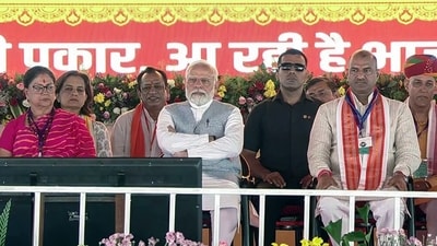 “The projects started today will lead to further development. Together we have to make Rajasthan a developed and prosperous state,” PM Modi said speaking at the function. (ANI) “The projects started today will lead to further development. Together we have to make Rajasthan a developed and prosperous state,” PM Modi said speaking at the function. (ANI)