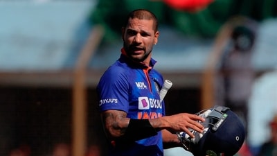 Shikhar Dhawan in action for Team India. (AP) Shikhar Dhawan in action for Team India. (AP)