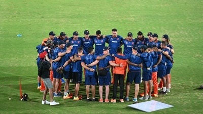 Netherlands' players attend a practice session on the eve of their 2023 ICC men's cricket World Cup one-day international (ODI) match against Pakistan (AFP) Netherlands' players attend a practice session on the eve of their 2023 ICC men's cricket World Cup one-day international (ODI) match against Pakistan (AFP)