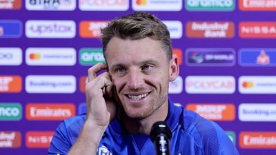 England's Jos Buttler during a press conference (REUTERS)