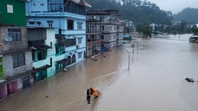 Among the 102 missing persons, 59 are from Pakyong, including the army personnel. Twenty-two are missing in Gangtok, 16 in Mangan and five people are missing in Namchi. (AFP) Among the 102 missing persons, 59 are from Pakyong, including the army personnel. Twenty-two are missing in Gangtok, 16 in Mangan and five people are missing in Namchi. (AFP)