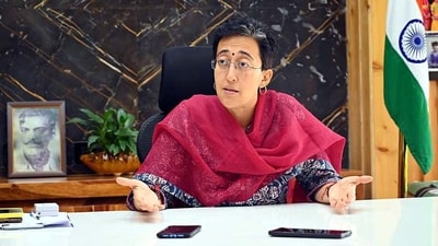 PWD , Education ,Revenue minister of Delhi Atishi during her interview in New Delhi, India, on Saturday, September 2, 2023. PWD , Education ,Revenue minister of Delhi Atishi during her interview in New Delhi, India, on Saturday, September 2, 2023.