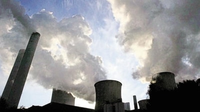 Carbon has hit this price range twice before this year, in July and September, before falling back down. Each time the surge has been driven by market expectations about the EU’s climate plans. (BLOOMBERG (Representative image)) Carbon has hit this price range twice before this year, in July and September, before falling back down. Each time the surge has been driven by market expectations about the EU’s climate plans. (BLOOMBERG (Representative image))