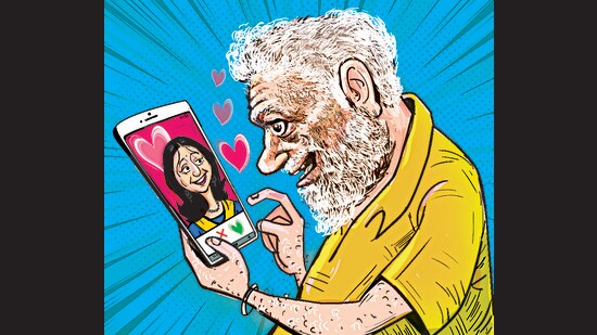The victim told the cyber police that he had signed up on various dating apps on his mobile phone to look for a friend. (Biswajit Debnath/HT)