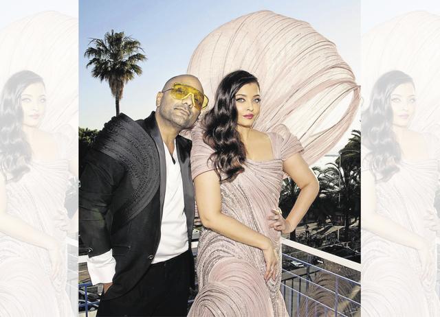 Gupta’s gown, worn by Aishwarya Rai Bachchan at Cannes last year, took 20 days and 100 craftspeople to create. Gupta’s gown, worn by Aishwarya Rai Bachchan at Cannes last year, took 20 days and 100 craftspeople to create.