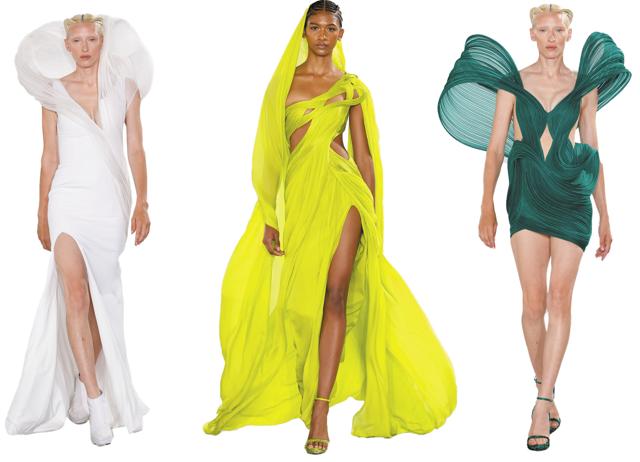 Gaurav Gupta showed his signature gravity-defying waves, curlicues and cinched designs at Paris Couture Week in January this year. Gaurav Gupta showed his signature gravity-defying waves, curlicues and cinched designs at Paris Couture Week in January this year.