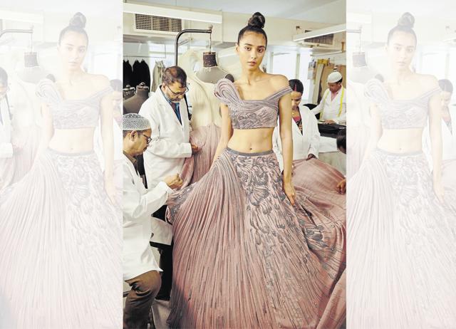 Gupta opines, “At fittings, Brides will ask me if they look nice in that shade of yellow, and I won’t hesitate to tell them that they don’t!” (Porus Vimadalal) Gupta opines, “At fittings, Brides will ask me if they look nice in that shade of yellow, and I won’t hesitate to tell them that they don’t!” (Porus Vimadalal)