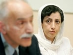 Iranian Narges Mohammadi (right) from the center for Human Rights Defenders in Iran in 2008. Iranian Narges Mohammadi (right) from the center for Human Rights Defenders in Iran in 2008.