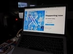 A view of a laptop shows the Twitter sign-in page with their the new logo. A view of a laptop shows the Twitter sign-in page with their the new logo.
