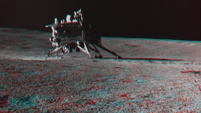 Chandrayaan-3 Vikram lander (ISRO/Twitter) Chandrayaan-3 Vikram lander (ISRO/Twitter)