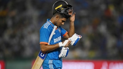 India's Shubman Gill is a doubtful starter for the Australia game. (AFP)