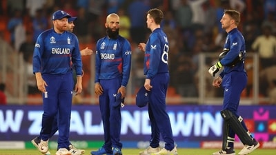 England's Jonny Bairstow, Jos Buttler and Moeen Ali look dejected after the match (REUTERS)