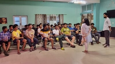The SAATHI Counselling Club consists of student volunteers of the institute who support fellow students in their mental and overall well-being with the help of professional counsellors. (Handout) The SAATHI Counselling Club consists of student volunteers of the institute who support fellow students in their mental and overall well-being with the help of professional counsellors. (Handout)