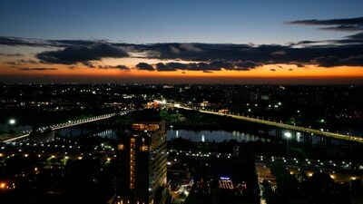 View of the riverfront of Gomti river at Lucknow. (AP) View of the riverfront of Gomti river at Lucknow. (AP)