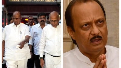 Sharad Pawar was present at the EC hearing in New Delhi on Friday. Sharad Pawar was present at the EC hearing in New Delhi on Friday.