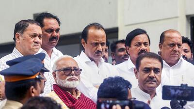 The Ajit Pawar faction argued its case on Friday before the Election Commission of India. (PTI)