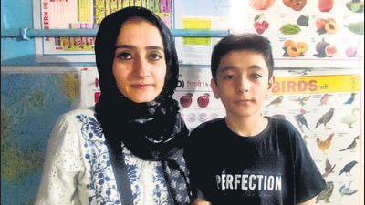 Yosuf Noor was one of the 180 students at the the Sayed Jamaluddin Afghan school in Bhogal. (Sadia Akhtar/HT Photo) Yosuf Noor was one of the 180 students at the the Sayed Jamaluddin Afghan school in Bhogal. (Sadia Akhtar/HT Photo)