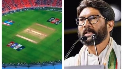 Gujarat MLA Jignesh Mewani said the empty stadium in World Cup is a fiasco by BCCI.