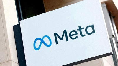 The logo of Meta Platforms' business group is seen in Brussels, Belgium. (REUTERS)