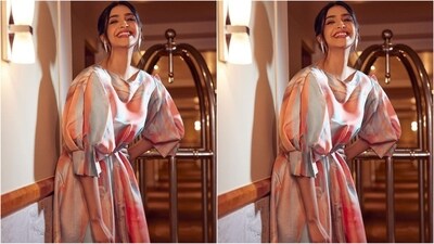 Sonam gave her fans a sweet surprise as she took to Instagram and uploaded a series of pictures accompanied by the caption, "Went for the @the_economic_times ET Retail Fashion & Apparel Summit. As a keynote speaker! What a wonderful talk and such insightful questions! Thank you so much for having me!" (Instagram/@sonamkapoor) Sonam gave her fans a sweet surprise as she took to Instagram and uploaded a series of pictures accompanied by the caption, "Went for the @the_economic_times ET Retail Fashion & Apparel Summit. As a keynote speaker! What a wonderful talk and such insightful questions! Thank you so much for having me!" (Instagram/@sonamkapoor)