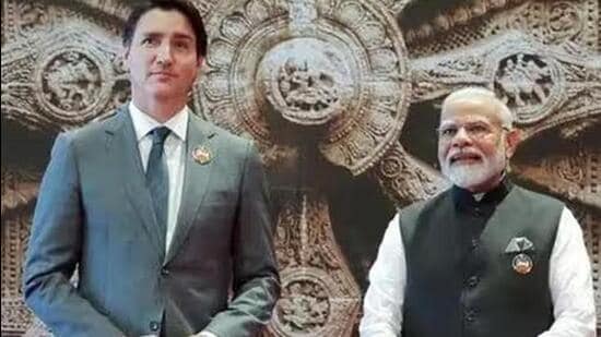 PM Narendra Modi with his Canadian counterpart Justin Trudeau at the G20 Summit in New Delhi in September. (HT photo)