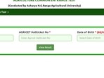 AGRICET 2023 results released by Acharya NG Ranga Agricultural University