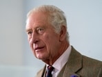 Royal family: Britain's King Charles III looks on during his visit to the Global Underwater Hub.
