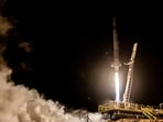 Spanish startup PLD Space's first suborbital reusable "Miura 1" rocket being launched at El Arenosillo military facility in Huelva, Spain