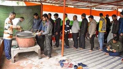 Search operations continued on Saturday for the 142 people who are still missing after the cloudburst over Lhonak Lake in North Sikkim triggered a flash flood in the Teesta river basin. (ANI ) Search operations continued on Saturday for the 142 people who are still missing after the cloudburst over Lhonak Lake in North Sikkim triggered a flash flood in the Teesta river basin. (ANI )