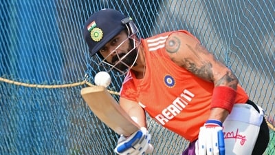 India's Virat Kohli attends a practice session ahead of their 2023 ICC men's cricket World Cup one-day international (ODI) match against Australia at the MA Chidambaram Stadium in Chennai on October 5, 2023 (AFP) India's Virat Kohli attends a practice session ahead of their 2023 ICC men's cricket World Cup one-day international (ODI) match against Australia at the MA Chidambaram Stadium in Chennai on October 5, 2023 (AFP)