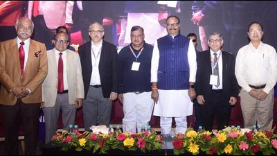 Deputy CM Brijesh Pathak, Dr. Arun Khanduri, Dr. Puneet Mehrotra, and others at the conference of the Indian Society of Gastro Enterology in Lucknow on Saturday. ((HT Photo)) Deputy CM Brijesh Pathak, Dr. Arun Khanduri, Dr. Puneet Mehrotra, and others at the conference of the Indian Society of Gastro Enterology in Lucknow on Saturday. ((HT Photo))