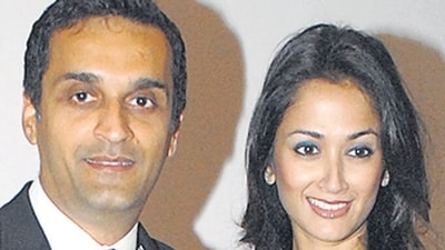 Vikas Oberoi and wife Gayatri Joshi, had been speeding in a Lamborghini on a highway in Sardinia on Monday, when they were involved in the multi car crash. Vikas Oberoi and wife Gayatri Joshi, had been speeding in a Lamborghini on a highway in Sardinia on Monday, when they were involved in the multi car crash.