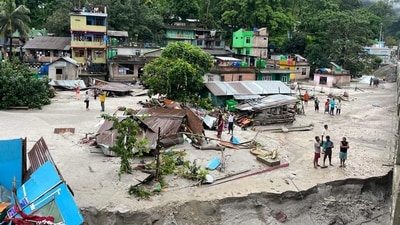 "Road connectivity between the districts has been cut off and bridges have been washed away. Communication in North Sikkim has been severely affected," he added. (PTI) "Road connectivity between the districts has been cut off and bridges have been washed away. Communication in North Sikkim has been severely affected," he added. (PTI)