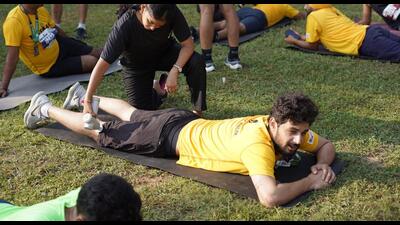 Physiotherapists assisted the runners during the recovery period at the recently held Tuffman Chandigarh Run. (HT Photo) Physiotherapists assisted the runners during the recovery period at the recently held Tuffman Chandigarh Run. (HT Photo)